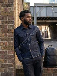 แจ็คเก็ตเดนิมระดับไฮเอนด์ ยูนิเซ็กส์ คลาสสิค สไตล์ทรัคเกอร์ ผ้าฝ้ายฟอกสี กระดุมโลหะแบบสั่งทำ แฟชั่นสตรีท รับผลิตตามแบบ OEM จากโรงงานโดยตรง - Product Image 2