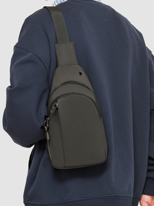 Lightweight Chest Pack Crossbody <b>Shoulder</b> Bag Zipper Adjustable <b>Strap</b> Minimalist Style for Hiking Cycling Travel Office Everyday - Product Image 4