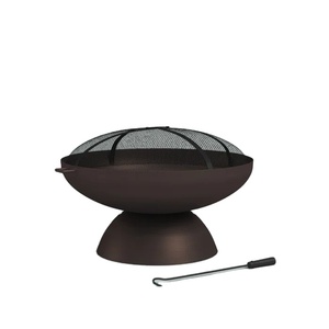 Elegante hoguera de metal con revestimiento negro, nuevo aspecto, accesorio de jardín de acero Corten para el hogar, Hotel, calidad duradera para uso en chimenea - Product Image 1