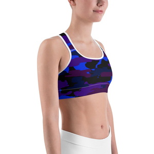 RIZNA ENTERPRISES Custom Heat-Transfer Sports Bra Ladies <b>Cross</b> Back Quick Dry Yoga Bra Tank <b>Top</b> Crop Spandex/Nylon High Support - Product Image 2