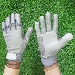 Gants de frappe en cuir véritable sur mesure pour hommes, enfants et jeunes, avec manchette longue, pour joueurs de baseball et de softball - Product Image 5