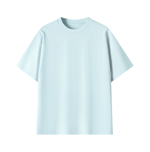 เสื้อยืดโอเวอร์ไซส์ 320 กรัม สีพื้น ผ้าคอตตอนหนา ทรงหลวม ไหล่ตก แขนสั้น สำหรับผู้ชาย แฟชั่นแบรนด์ - Product Image 1