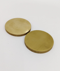 Disque rond en laiton vierge avec bord moleté pour gravure laser, estampage de logo personnalisé, jeton métallique personnalisé à graver - Product Image 3