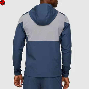 Men's Windbreaker Tracksuit Zip up <b>Jacket</b> and Pants Set Sportswear Jogger Sets Custom Logo <b>Patchwork</b> Sweatsuit for Men - Product Image 2