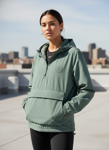 Custom Logo Waterproof Lightweight <b>Men</b> <b>Pullover</b> Anorak Hooded Windbreaker <b>Jacket</b> Outdoor Running Athletic Streetwear Coat Top - Product Image 5