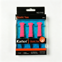 Tees de golf durables et élastiques à réinitialisation rapide, en plastique flexible et imperméable, accessoires de golf du fabricant