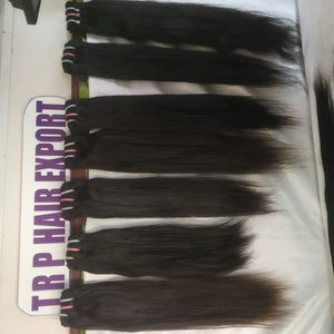 Extensiones de cabello humano virgen de alta calidad Cabello trenzado de grado indio Compra a granel Cabello crudo - Product Image 1