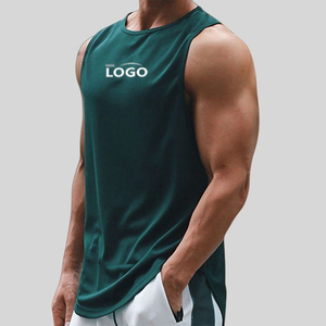 เสื้อกีฬาผู้ชายแบบไม่มีแขนพิมพ์โลโก้ได้ แห้งเร็ว ระบายอากาศดี เหมาะสำหรับออกกำลังกาย วิ่ง และฝึกซ้อม - Product Image 5