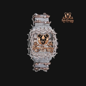 Montre-bracelet Bling Moissanite Diamant Personnalisée de Luxe Iced Out pour Hommes, Montre Tendance Hip Hop - Product Image 5