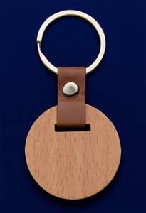 Porte-clés en bois écologique avec texte personnalisé pour hôtel, complexe hôtelier, mariage et cadeaux d'événements - Product Image 5