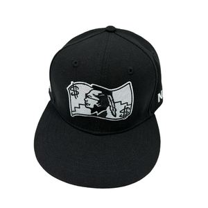 Gorra de Béisbol Hip Hop de 6 Paneles con Bordado de Logotipo de Marca Personalizada, Visera Plana, Cierre a Presión, 100% Poliéster, Unisex - Product Image 1