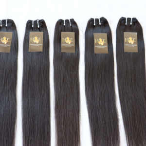 Extensiones de cabello humano liso de un solo donador, cabello indio Virgen sin procesar, tejido de Color Natural - Product Image 2
