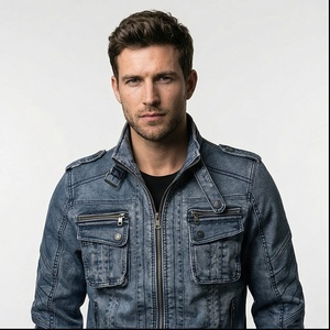 2025 nouvelle mode Street Wear Style hommes Denim veste sur mesure de haute qualité respirant avant Logo hiver pour hommes - Product Image 1