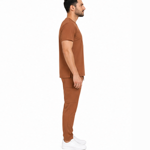 Tenue d'hôpital pour hommes, uniforme médical personnalisé, vêtements de travail pour le personnel médical, chemise et pantalon à col en V, doux et respirant, vente en gros - Product Image 2