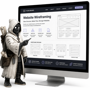 Diseño de Wireframes para Sitios Web de Pequeñas Empresas con Estructura de Páginas Clara, Flujo de Usuario, Planificación de Contenido y Base para Sitios Web Preparados para IA - Product Image 1