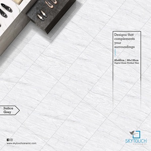 CBMMART 600x1200 Calidad superior Impera Grey Mármol Aspecto Azulejo de cerámica esmaltada Azulejo de porcelana del fabricante indio - Product Image 1