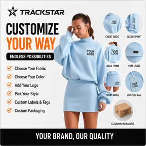 TRACKSTAR INDUSTRY <b>Rainbow</b> Letter Print Front Oversized Sweatshirt Women Crew Neck Long Sleeve Knitted 100% Cotton Autumn Casual - Product Image 4