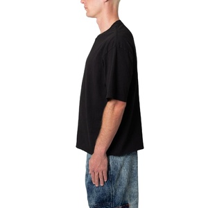 Custom Manufacturer Streetwear 100% Cotton Print Lightweight Drop Shoulder Oversized <b>Boxy</b> <b>T</b> <b>Shirts</b> Plus Sized Unisex Solid Color - Product Image 2