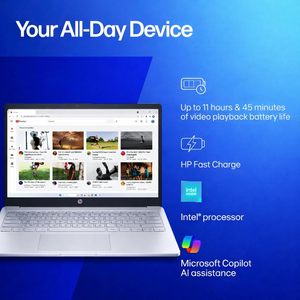 แล็ปท็อปธุรกิจ H / P พร้อม365สำนักงาน Microsoft, RAM 8GB, SSD 64GB, หน่วยประมวลผล Intel, สีขาว | ไม่มีเมาส์ตอบสนองรวดเร็ว - Product Image 1