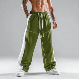 Pantalon de jogging ample en molleton épais de coton et polyester pour homme – Style streetwear et extérieur - Product Image 6