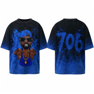 เสื้อยืดสตรีทแวร์ลายกราฟิกพิมพ์ DTG เสื้อยืดเปล่าไซส์ใหญ่ เสื้อผ้าผู้ชาย เสื้อยืดฟอกสี เสื้อยืดผู้ชายแบบสั่งทำ เสื้อยืดวินเทจทรงโอเวอร์ไซส์ - Product Image 1