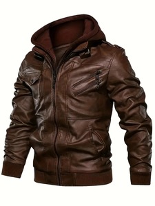 Premium <b>Mens</b> <b>Leather</b> Biker <b>Jacket</b> Genuine <b>Leather</b> Heavy Duty Stylish Comfortable Fashion Outerwear - Product Image 5