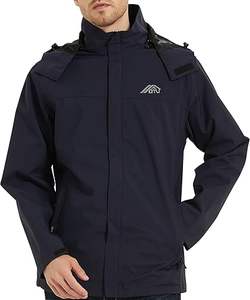 Blouson d'hiver long pour homme de créateur, coupe-vent à capuche, col montant, style vintage, léger et résistant au vent, vente en gros - Product Image 6