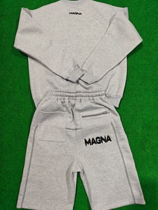 Conjunto Deportivo de Alta Calidad con Logotipo Personalizado, Sudadera con Capucha y Pantalones Cortos de Felpa 100% Algodón para Hombre, Conjunto Deportivo de 2 Piezas - Product Image 3