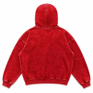 เสื้อฮู้ดดี้ปักลายสไปเดอร์แมน ผ้าฝ้ายฟลีซ 100% สำหรับฤดูหนาว 400+ GSM ทรงปกติ บุซับใน สีแดงล้วน ยูนิเซ็กส์ เป็นมิตรกับสิ่งแวดล้อม - Product Image 2