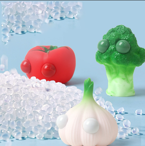 ขายส่งตรงจากโรงงาน ของเล่นบีบคลายเครียดรูปผักซิลิโคนหลากสี รูปแมว แฮมสเตอร์ แบบหนีบ บีบ นุ่มนิ่ม - Product Image 2