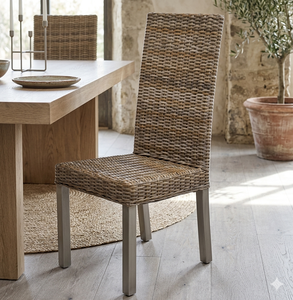 Chaise de salle à manger moderne en rotin, dossier haut, mobilier de restaurant, pour extérieur, jardin, café, fabrication artisanale, qualité export Indonésie - Product Image 4