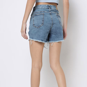 Nouveauté : Short en jean pour femme, vente directe d'usine, produit le plus vendu, fabriqué en coton, prix abordable - Product Image 4