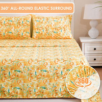 Ensemble de draps de lit en coton polyester plié de haute qualité, 600TC, écologique, pour la maison et la chambre à coucher