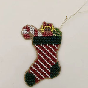 Modern Handmade Embroidery Beaded Bell <b>Christmas</b> Ornament For Festive DIY Decor Artisan Holiday Luxury <b>Christmas</b> Hanging Decor - Product Image 4