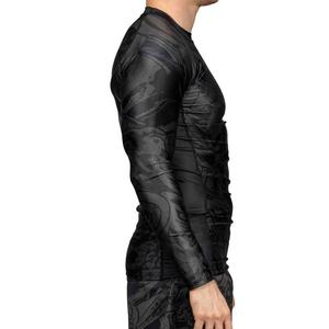 Camiseta de Compresión Personalizada de Manga Larga para Hombre, Rashguard de MMA, BJJ, Jiu Jitsu, Grappling, Gimnasio, Fitness, Protección UV, Camiseta de Natación - Product Image 5