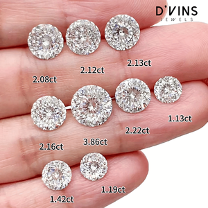 เพชรทรงกลม D'Vins Jewels Lab Grown น้ำหนัก 0.3 กะรัต สี D แบบเติมเพชร สำหรับทำเครื่องประดับ ผลิตที่สุราษฎร์ธานี - Product Image 1