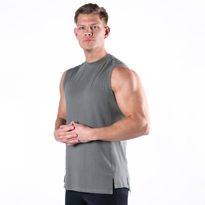 Men's High Quality Comfortable Gym Clothing <b>Low</b> MOQ Stock Tank <b>Top</b> Breathable Knitted Casual Active Wear Custom Colors Logo OEM - Product Image 6