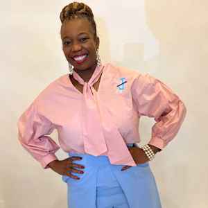 Chemisier à col en V pour femme, rose Jack and Jill, à manches longues, chemise de bureau, logo brodé, haut décontracté et tendance, vente en gros - Product Image 5