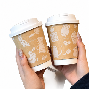 Eco Friendly Biodegradable Single Wall Paper Coffee Cup with Lid for Party Takeaway Beverage Use <b>Bulk</b> Supply Modern - Product Image 1