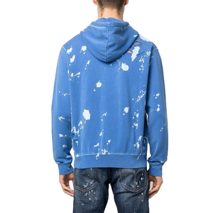 เสื้อฮู้ดดี้ผ้าฟลีซสำหรับผู้ชาย ปักลายโลโก้แบบดิสเทรส สไตล์สตรีทแวร์ กันยับ 100% ผ้าฝ้าย สำหรับฤดูหนาว - Product Image 4