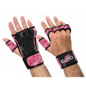 Gants de sport en néoprène à demi-doigts haute performance pour la musculation, l'entraînement avec des poids, adhérence antidérapante, légers, soutien du poignet - Product Image 1