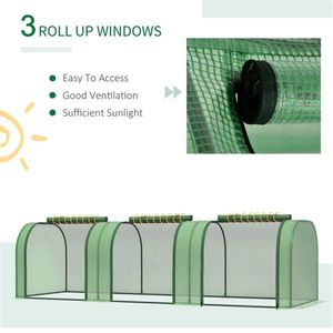 Mini Serra Portatile Moderna con Telaio in Alluminio, Policarbonato e Polietilene per la Crescita delle Piante, Caratteristiche in PVC e Acciaio - Product Image 3