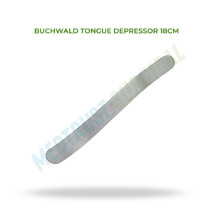 Depresor Lingual Buchwald de 18 cm, Instrumento Quirúrgico ORL para Examen de Lengua - Product Image 2