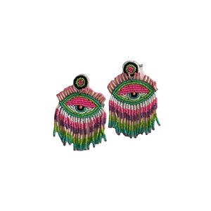 ต่างหูดีไซน์แบบปักด้วยมือต่างหูลูกปัดต่างหูสำหรับผู้หญิงเครื่องประดับสำหรับงานเลี้ยงในราคาที่ดีที่สุดต่างหูลูกปัด - Product Image 1