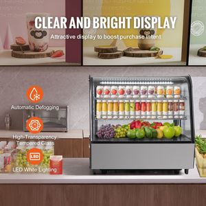 Vetrina Refrigerata Commerciale a 2 Ripiani per Pasticceria, 4.2 Cu.Ft./115L, con Illuminazione LED - Product Image 3