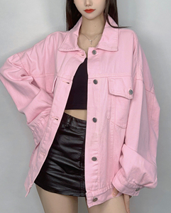 Chaqueta vaquera de mujer 2026: Elegante y moderna con botones, estilo lavado. - Product Image 3