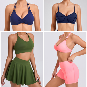 Wholesale Supply <b>Womens</b> XXL Yoga Fitness Wear Sets High Quality Custom Spandex Sleeveless Shorts Breathable Moisture Wicking - Product Image 2