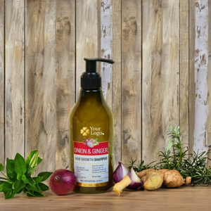 Productos para el Cuidado del Cabello, Champú para el Crecimiento del Cabello con Extracto Natural de Cebolla y Jengibre, Marca Personalizada, Etiqueta Privada, Suministro al por Mayor, Fabricación - Product Image 1