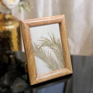Hand Carved Mango Wood Picture <b>Frame</b>, Rustic Farmhouse Vintage Boho Decorative Picture <b>Frame</b>, Mango Wood <b>Photo</b> <b>Frame</b> Set: Rustic - Product Image 4