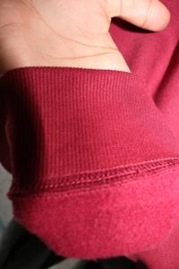 TECH BROWN <b>Mock</b> <b>Neck</b> Sweatshirt 100% ORANGE Applique Embroidery wide <b>neck</b> Sweatshirt Finer Threads - Product Image 5